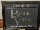 1983 Black Velvet Canadian Whisky Whiskey Sign Buffalo Ny 20 Years 22 5   x19   
