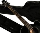 Stock Black Cutaway Acoustic Guitar Eq Spruce Top Maple Back Rosewood Fretboard