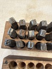 Metal Letter Stamp Set Of 27 Pieces 1 4in Original Used
