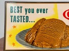 Vintage 1950s Chapman Ice Cream Counter Advertising Sign  best You Ever Tasted 