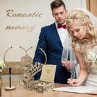 Wedding Guest Book Alternative  Rustic Heart Shaped Wooden Guest Book With 100 