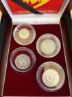 Stalin   s    death Sentence      4 Russian Silver Coins  - Box   Coa   Included
