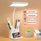Rechargeable Led Desk Light Dimmable Touch Sensor Table Bedside Reading Lamp New