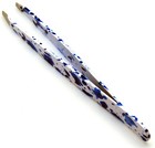 3   Premium Tweezers Blue white Slanted Tip Eyebrow Hair Removing Beauty Tools