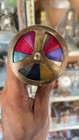 Vintage Brass Kaleidoscope   Handmade Rotating Colored Wheel Optical Toy Gifts
