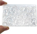 90pcs Clear Glass Cabochons  12mm Flat Back For Diy Jewelry Making