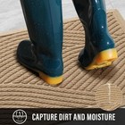 Sturdy Front Door Mat  Absorbent Muddy Dirt Resist 29  X 17   Beige 