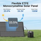 100w Portable Solar Panel For Lifepo4 Battery Charger Home Rv Solar Power Supply