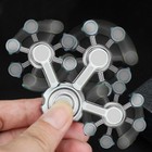 Gear Fidget Spinner Metal Toy For Kids Adults  Cool Gadget Small  Silver