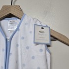 Pottery Barn Baby Sleep Sack Halo Swaddle Med 6-12  Months Blue Polka Dots