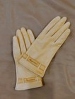 Vintage Gloves Aquascutum London Sheepskin Leather Driving Yellow 761 B72