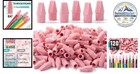 Pencil Top Erasers 120 Pack Pink Latex-free Rubber Clean Corrections