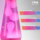 Lava The Original Lamp - New 14 5  Wild Pink     Classic Liquid Motion Lamp - Whit