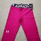 Under Armour Heatgear Women   s Compression Mid Rise Full Length Leggings Pink L