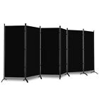 6 Panel Room Divider  Folding Privacy Screen Room Dividers Wall Panel Black