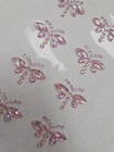 Craftbuddyus 8pc 35x25mm Ab Pink Dragonfly Rhinestone Self Adhesive Gems