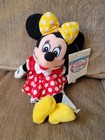 The Disney Store Minnie Mouse Mini Bean Bag Plush Toy Yellow 8  New