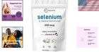 200 Mcg Selenium Supplements With Coconut Oil - 500 Softgels For Daily Wellness