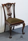Henredon Furniture Solid Mahogany Traditional Chippendale Style Dining Side C   