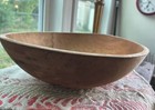 Antique Primitive Large Wooden Dough Bowl 15 5    Authentic Farmhouse