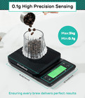 Coffee Scale 0 1g Precision With Timer - 3kg Digital Scale    large Lcd Weighing K