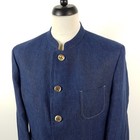 Lodenfrey Janker Men s Size 52 Blue Beige Linen Jacket Costume Jacket Sport Coat