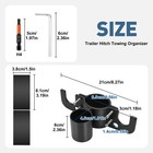 Universal Trailer Towing Chain Organizer W  7-way Plug Holder For Rv Camper Boat
