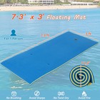 3-layer Tear-proof Water Mat Floating Pad Island Sea Sports Fun Relax Blue