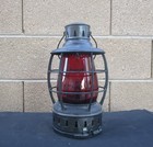 Vintage Nautical Kerosene Brass Top Boat Or Ship Signal Lantern