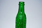Vintage Slim Jim Soda Bottle 7 Oz Green Glass Diamond Pattern Winston-salem Nc