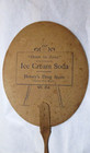 Antique Advertising Paper Fan Victorian Ice Cream Hessey s Drug Store
