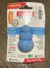 Kong Puppy Natural Teething Blue Rubber Dog Chew Toy X-small Fill With Treats