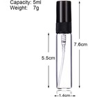 5-1000 Pcs Mini Travel Perfume Atomizer Bottle Portable Spray Pump Refillable
