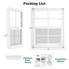 Handersun 18  X 23  2 Pack Shed Windows Sliding Window Tempered Glass For Shed