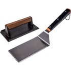 Traeger 2-piece Flat Top Grill Smash Burger Set With Burger Press And Xl Spatula