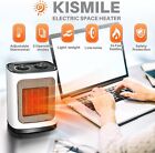 Electric Ceramic Small Space Heater portable Heaters Fan adjustable Thermostat