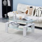 Living Room Rectangle Coffee Table  Tea Table Suitable For Waiting Room  Marble