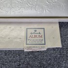 Vintage Hallmark Ivory Wedding Guest Book   Pen Set Embossed Floral Gold Foil 