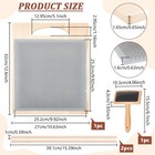 Benecreat Wool Blending Board Carding Brush Set  12 5x10 6x0 6inch Fiber Blen   
