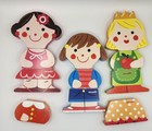 3 Girls Janod Funny Magnets  A Set Of Wooden Magnetic Toys Designed For Kids
