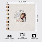 8 X 8 Inch Scrapbook Photo Album  Diy Memory Book Linen Cover For Photos  Hardco