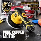 Cordless Car Buffer Polisher  6 Inch Polisher With 2pcs 12v 2 0ah Lithium Recha