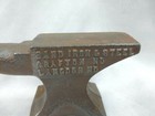 Vintage Sand Iron   Steel Small Advertising Anvil Grafton Langdon North Dakota