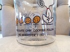 Brand New Peanuts Snoopy Chocolate Chip Cookie Slogan Glass Storage Jar With Lid