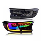 Fits 2018-2022 Honda Accord Sedan Rgb Led Tail Lights Assembly W  Animation