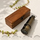 Antique Brass Telescope  Engraved Spyglass  Pirate Telescope  Fathers Day Gift
