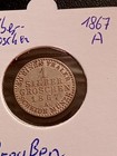 Kingdom Of Prussia  1 Silver Dime  Wilhelm I   1867 A