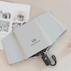 Automatic Windproof Travel Umbrella - Auto Open Close Compact Folding For White