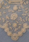 Vintage Wedding Hanky Handmade Brussels Princess Lace Linen Point De Gaze