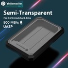 External Hard Drive Transparent Enclosure Case Sata Usb3 1 To Sata Iii 2 5  3 5 